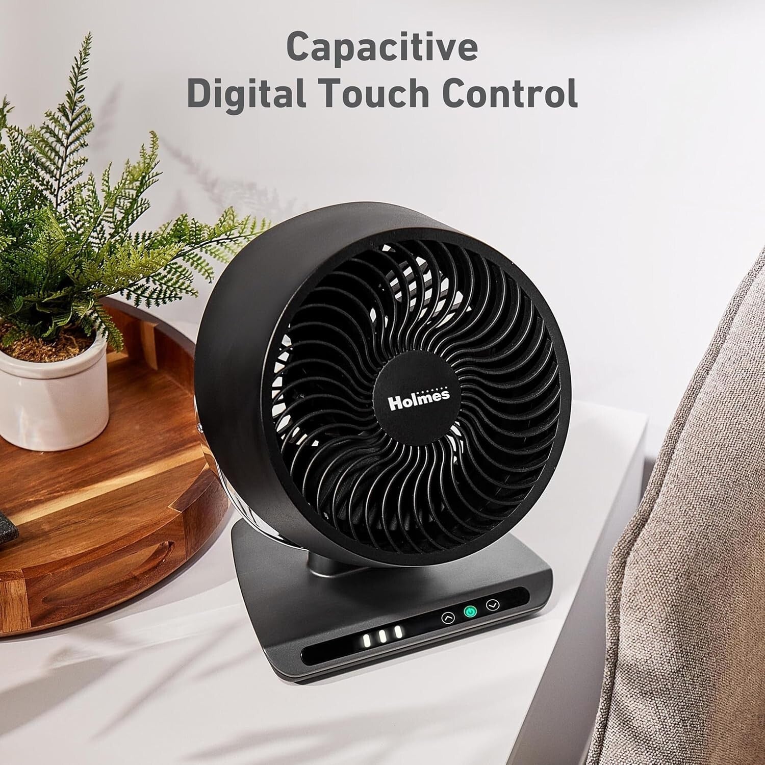 Blizzard 8" Digital Air Circulator Fan with Remote - 3 Speeds & Adjustable Tilt