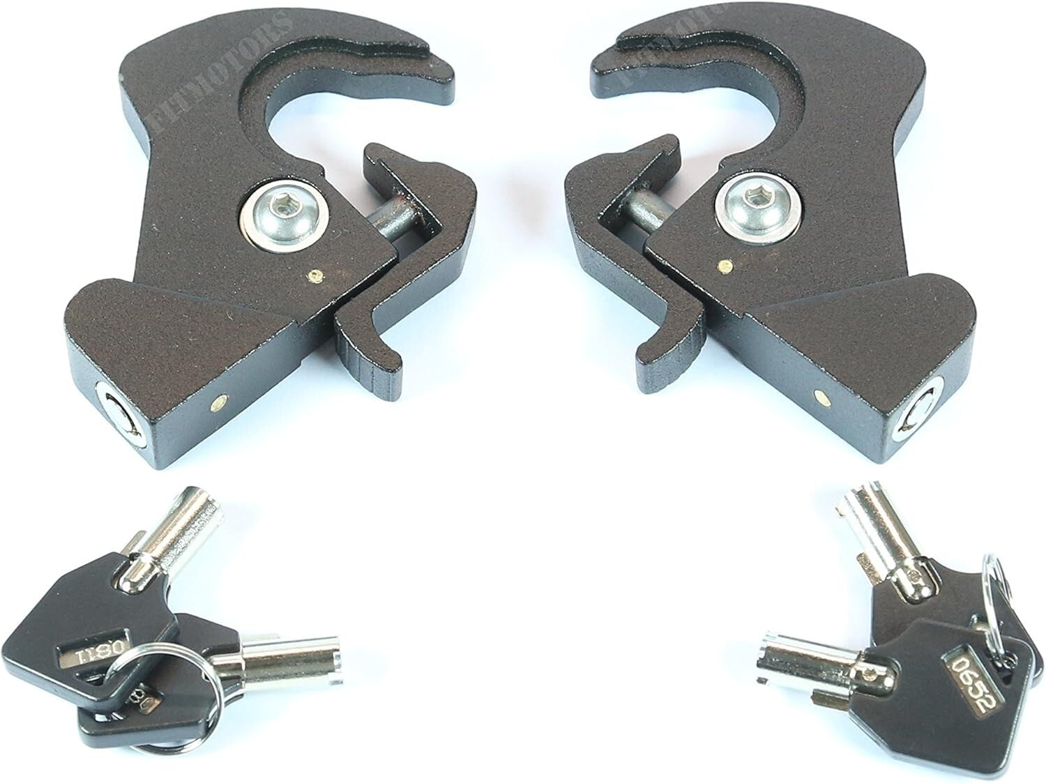 Advanced Black Locking Latches for Harley Sissy Bars - Total Security Solution