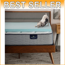 Load image into Gallery viewer, Gel-Infused Cooling Queen Mattress Pad - 100% Memory Foam Pressure Relief Topper