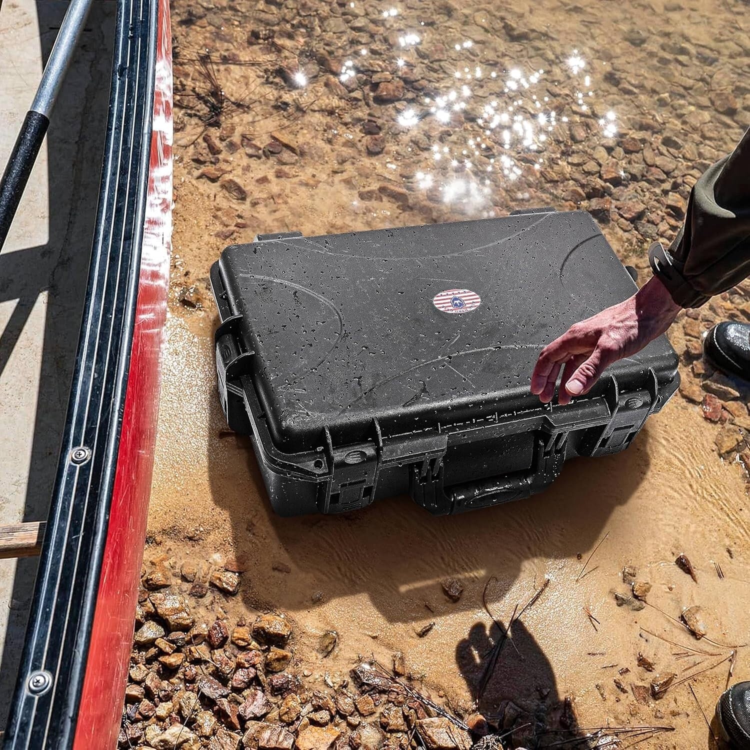 Lightweight ABS Hard Pistol Carrier with Desiccant for Safe Storage & Travel