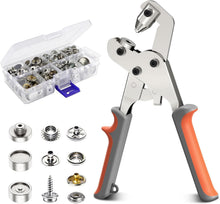 Load image into Gallery viewer, Professional Snap Fastener Pliers with 140 Buttons - Ideal for DIY Projects