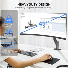 Load image into Gallery viewer, Ergonomic Ultrawide Monitor Arm with Full Motion - Fits 17 to 49 Inch Screens