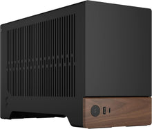 Load image into Gallery viewer, Stylish Small Form Factor Gaming Case - Terra Graphite with Walnut Front Panel