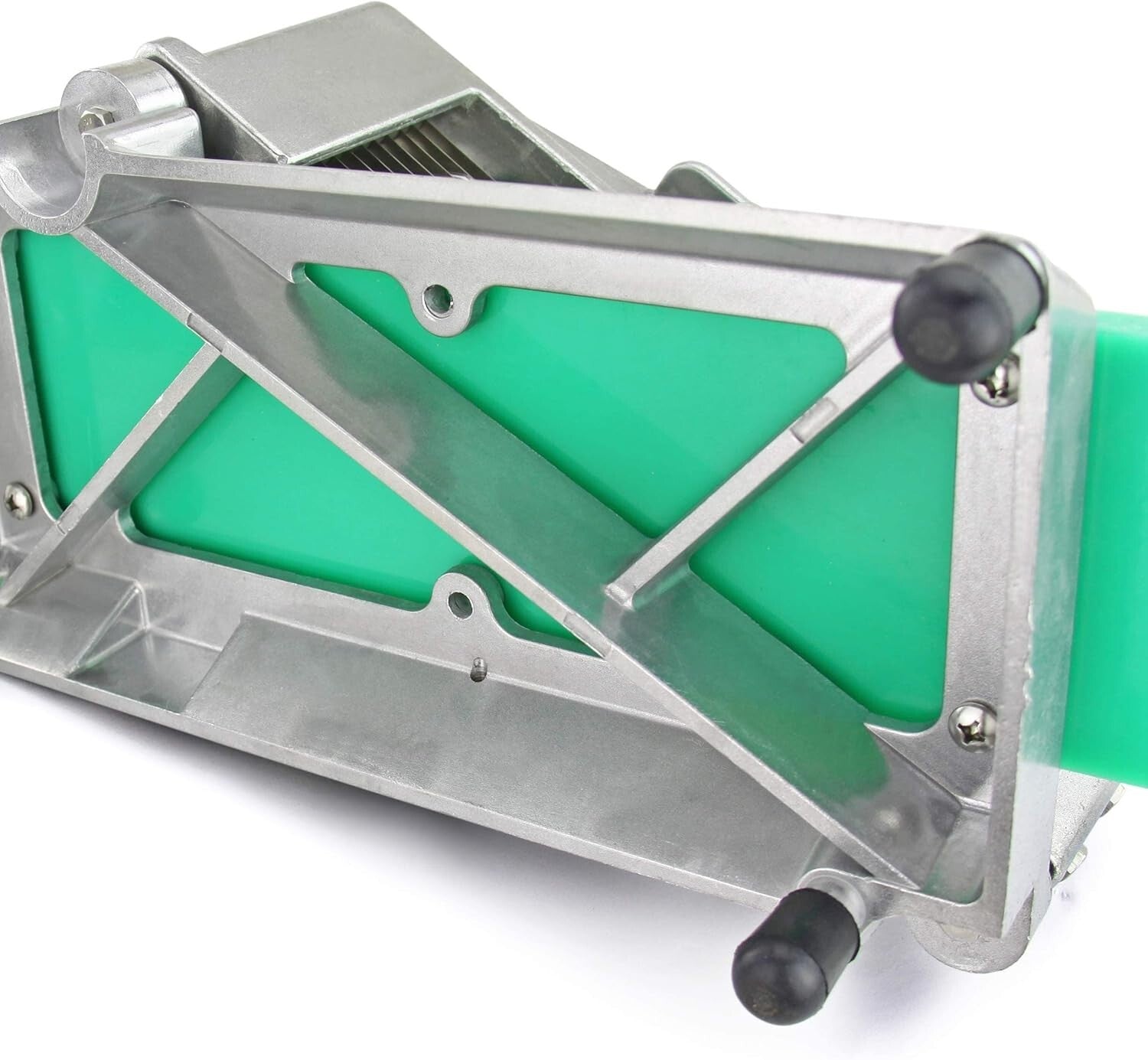 Durable Manual Tomato Slicer - 3/16-Inch Stainless Steel Blades, Dishwasher Safe