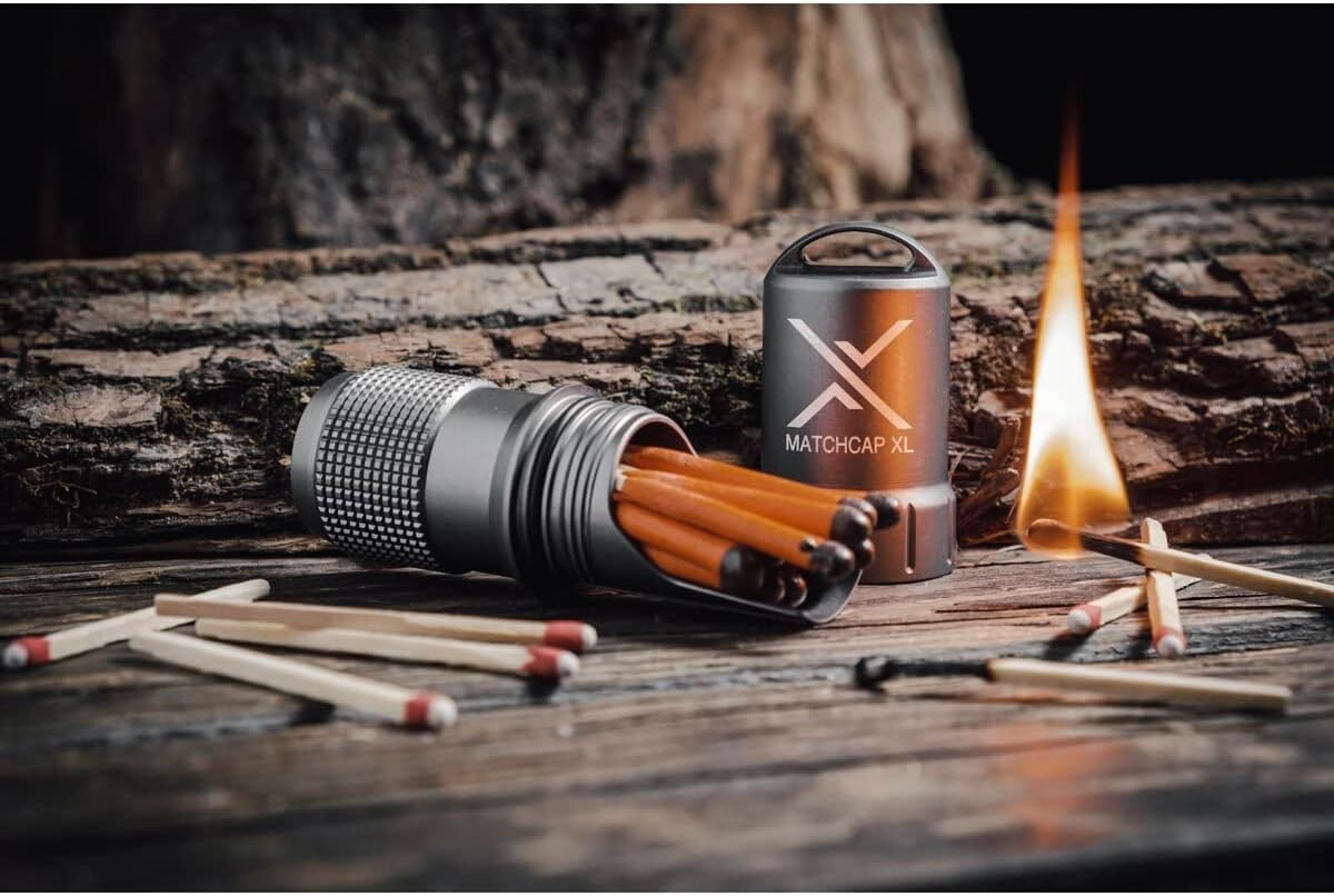 Lightweight Waterproof Match Kit with Striker—Perfect for Hiking and Camping