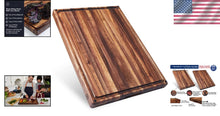 Load image into Gallery viewer, Functional 20x15 in Walnut Cutting Board with Juice Groove for Hassle-Free Prep