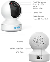 Load image into Gallery viewer, E1 Indoor WiFi Camera with Pan/Tilt &amp; Smart Detection - Ideal for Home Security
