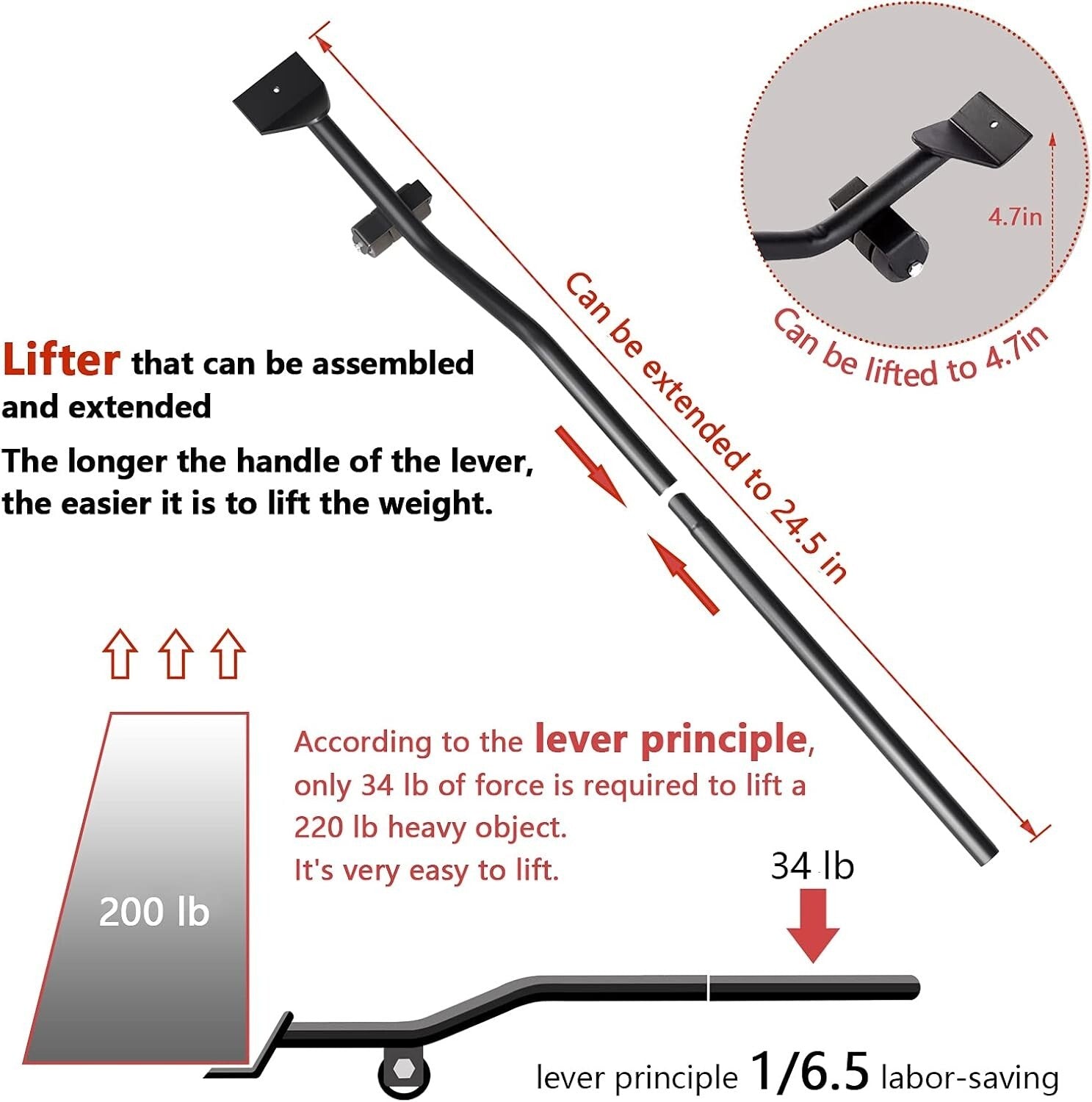 Heavy-Duty Furniture Lifter & Dolly Set - Effortless 660 Lbs Furniture Moving