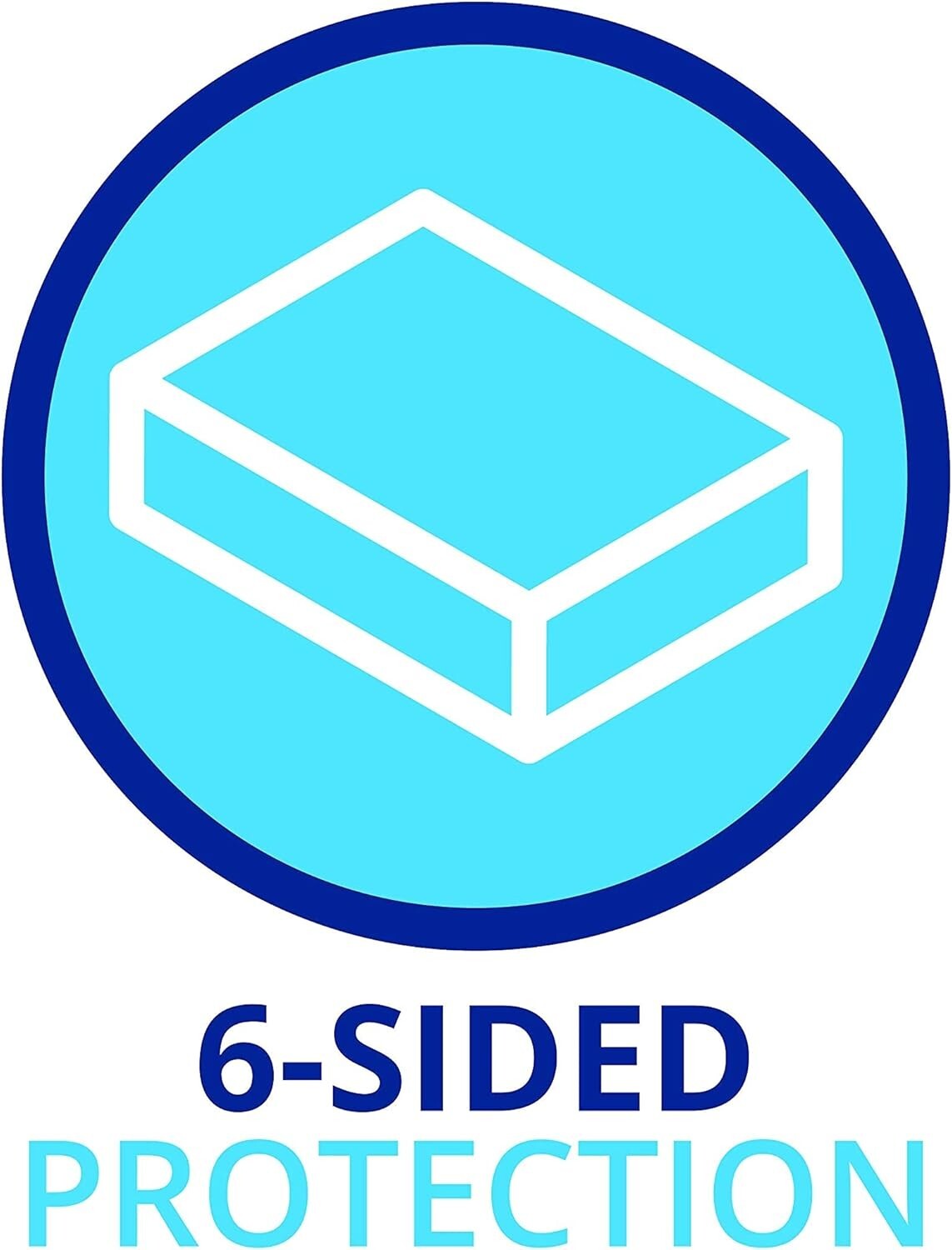 Flexible Fit Waterproof RV Mattress Cover with Allergy Protection - Queen Size