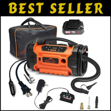 Load image into Gallery viewer, Compact Tire Inflator &amp; Deflator with 20V Lithium Battery - Emergency Ready