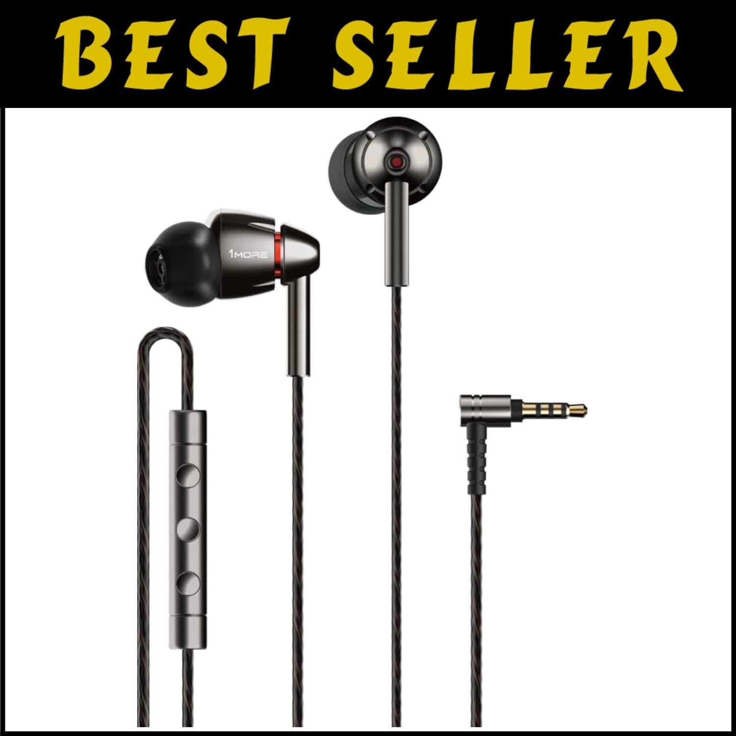 Elegant In-Ear Headphones with Aluminum Design - Perfect for Travel & Studio