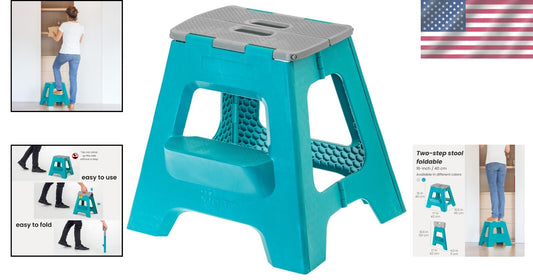 Multifunctional Lightweight Folding Step Stool - Ideal for Kitchen & Bathroom