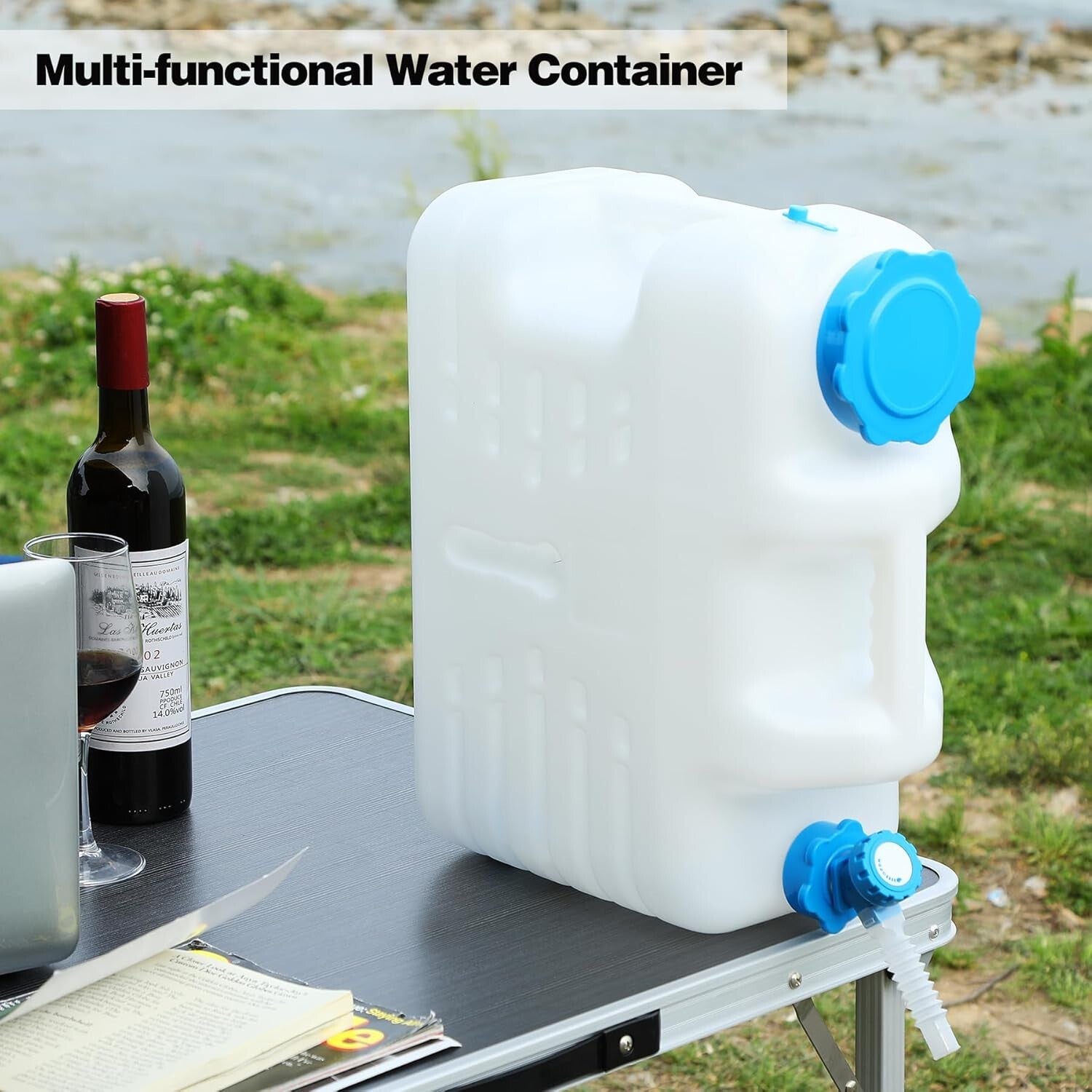 5-Gallon Portable Water Container with Spigot: Perfect for Camping & Emergencies