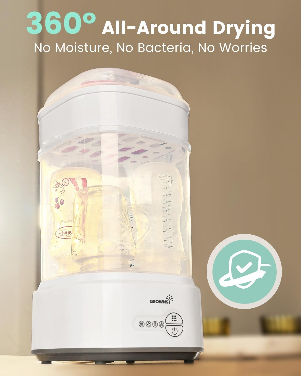 Efficient Baby Bottle Sterilizer & Dryer - Hassle-Free Hygiene for New Parents