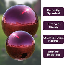 Load image into Gallery viewer, Stunning 10" Shiny Gazing Ball - Ideal Tabletop Decor for Garden Enthusiasts
