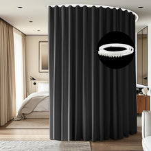 Load image into Gallery viewer, Versatile Extra Wide Blackout Curtain with Bendable Track for Modern Interiors