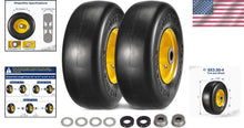Load image into Gallery viewer, Universal 9x3.50-4 Flat-Free Tire Assemblies for Mowers &amp; Outdoor Equipment