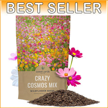 Load image into Gallery viewer, Guaranteed Growth Cosmos Seeds - 1 lb Wildflower Mixture in Premium Packaging