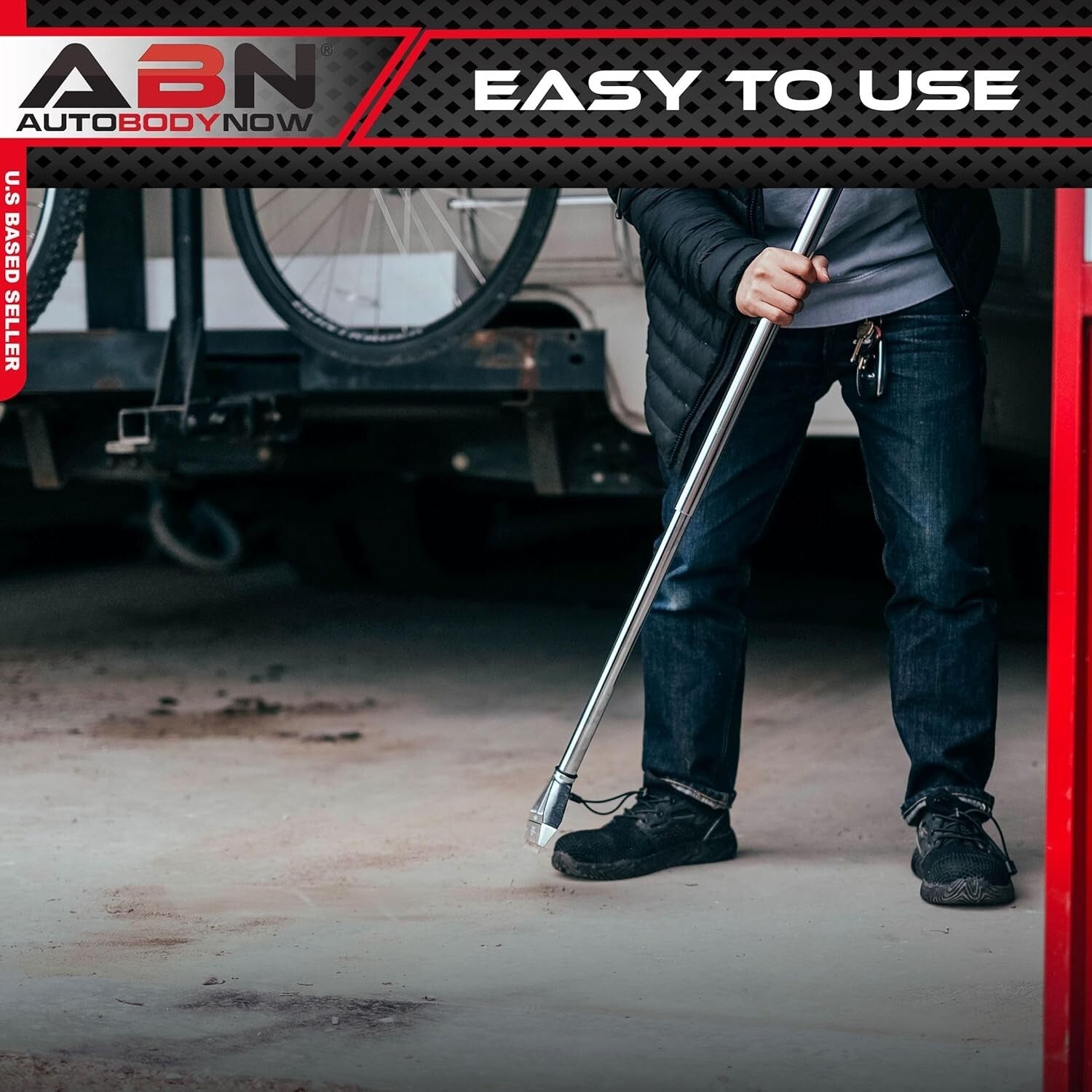 8in Telescopic Floor Razor Scraper - Ideal for Removing Flooring & Adhesives