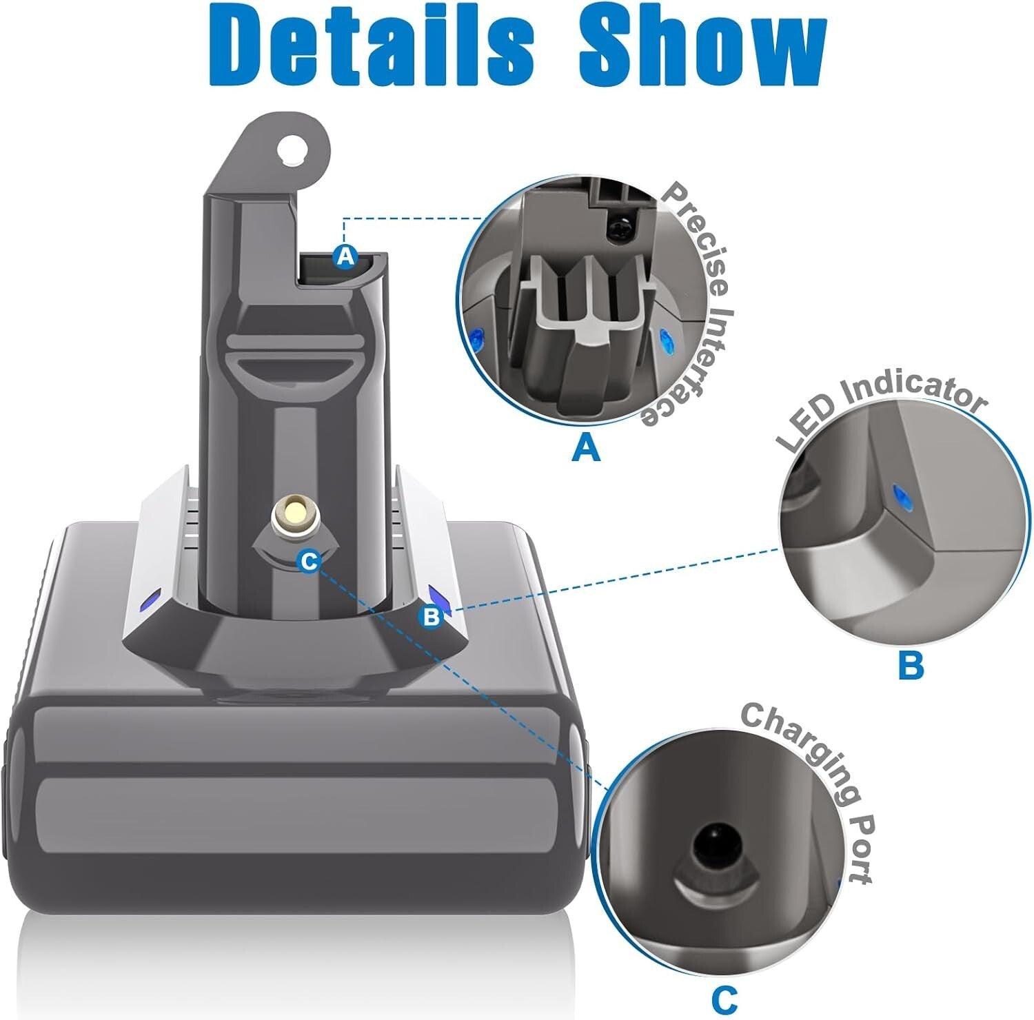 Reliable 21.6V V6 Battery Replacement - Safe, Easy Installation for Your Vacuum