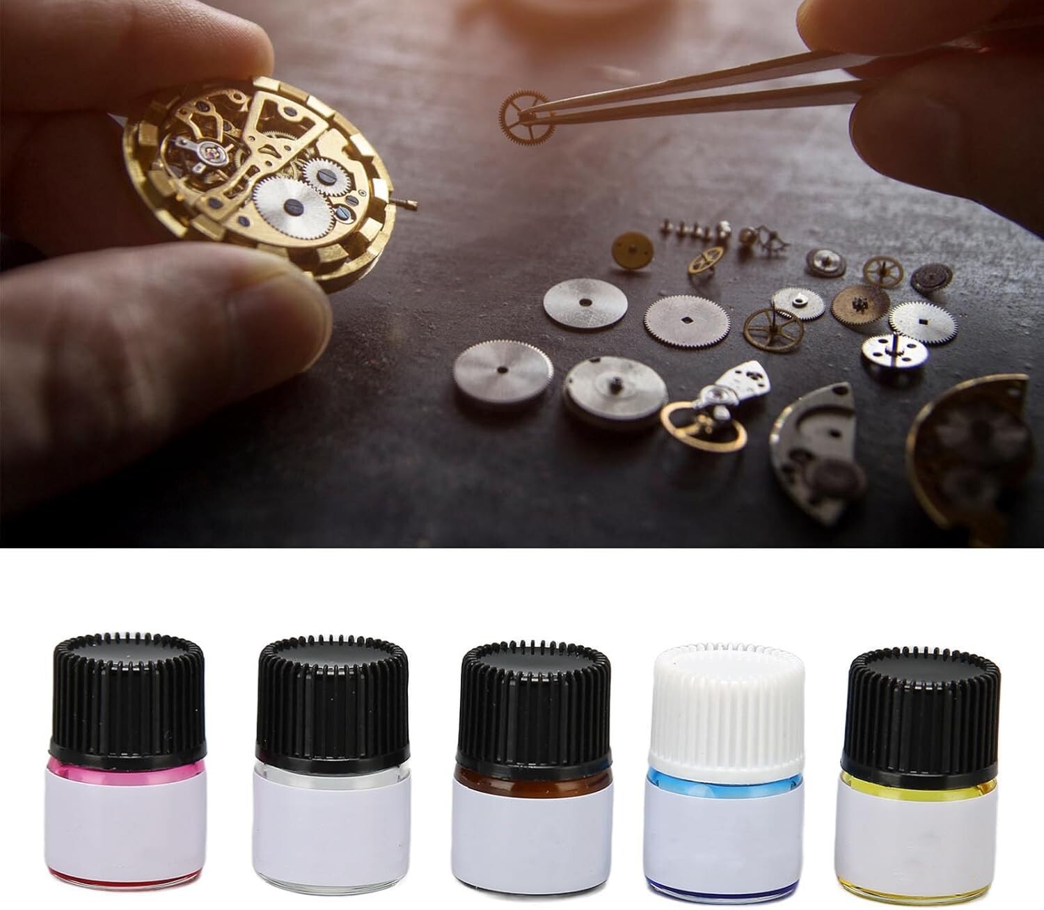 Versatile 5PCS Watch Oil Set – Long-Lasting Lubrication & Smooth Functionality