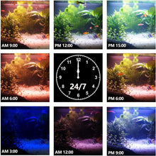 Load image into Gallery viewer, Energy-Efficient Aquarium LED Light with 24-Hour Sunlight Cycle - 20.4 Inch
