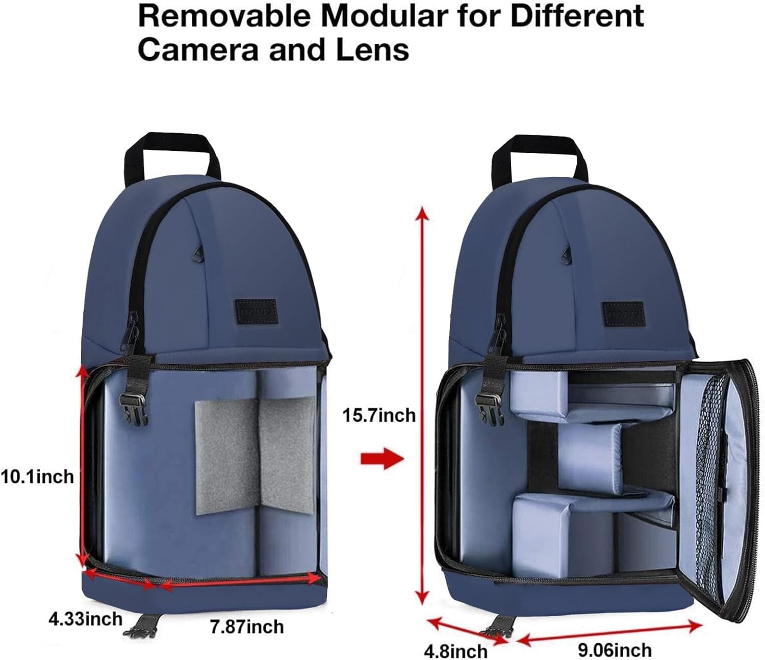 Professional Mirrorless Camera Bag with Shock Resistant Design & Tripod Storage