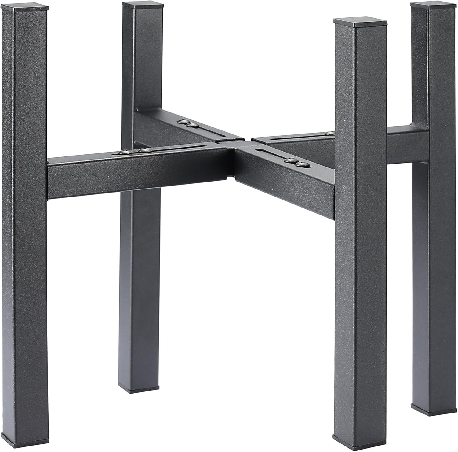 2 Pack Adjustable Metal Plant Stands for Large Planters, Heavy Duty 300 lbs