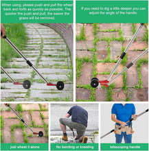 Load image into Gallery viewer, Telescoping Weed Grabber Tool with Two Blades for Eco-Friendly Weeding