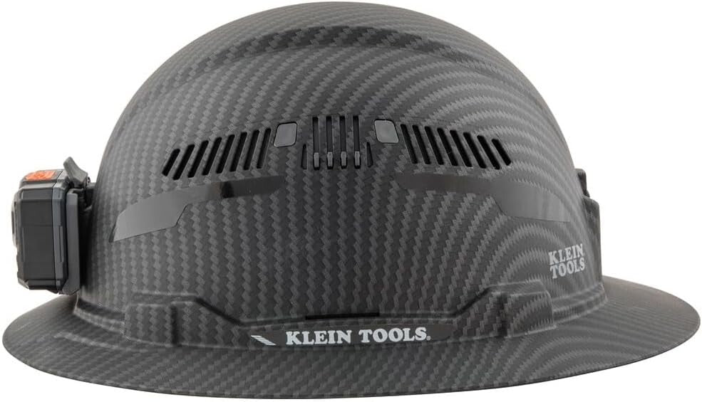 Durable PC/ABS Full Brim Hard Hat with Stylish KARBN Pattern for Professionals