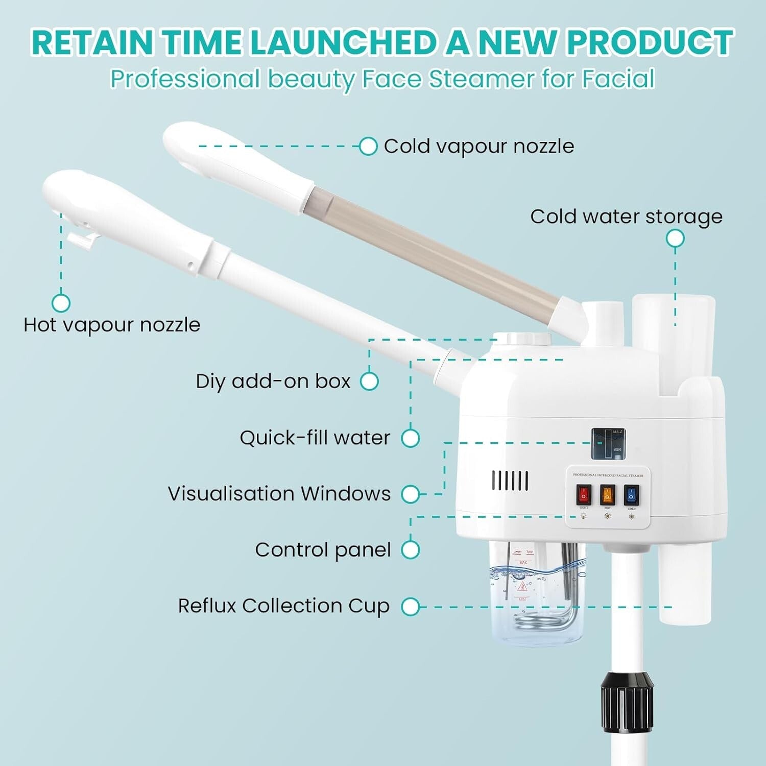 Advanced Facial Steamer with Nano Technology – Moisturizing & Hydrating