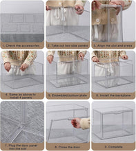 Load image into Gallery viewer, Versatile XL Stackable Plastic Storage Bins - Perfect for Helmets, Shoes &amp; More