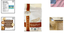 Load image into Gallery viewer, Extra Long Premium Brown Basmati Rice - 40lb Bulk for Restaurants &amp; Homes
