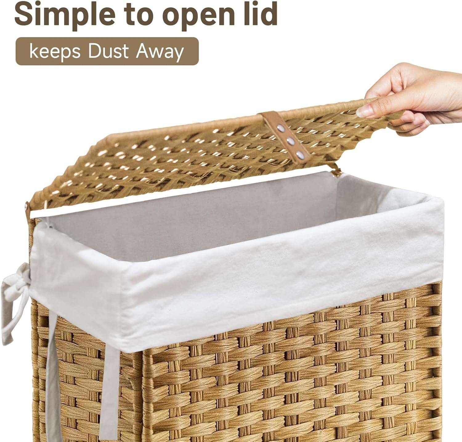 Foldable Wheeled Laundry Hamper with 3 Mesh Bags – Perfect for Delicates