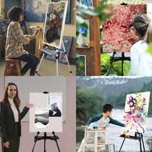 Load image into Gallery viewer, Lightweight 61-Inch Adjustable Easel for Paint Canvases with Tray Included