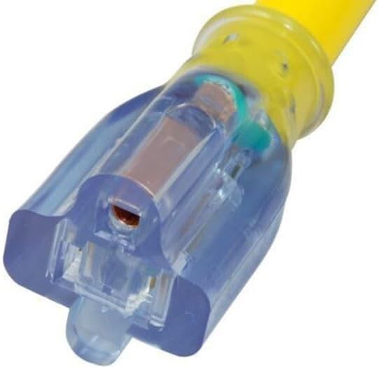 Durable 10 Gauge 50 Ft Outdoor Extension Cord with 15 Amp Power for Heavy Loads