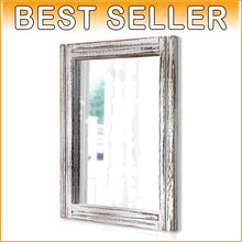 Load image into Gallery viewer, Versatile 26"x18" Rustic Wall Mirror - Ideal for Entryway, Bedroom &amp; Living Room