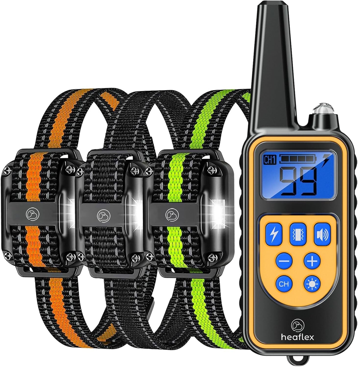 Multi-Dog Training Collar Kit: Waterproof Remote with Beep, Vibration, Shock