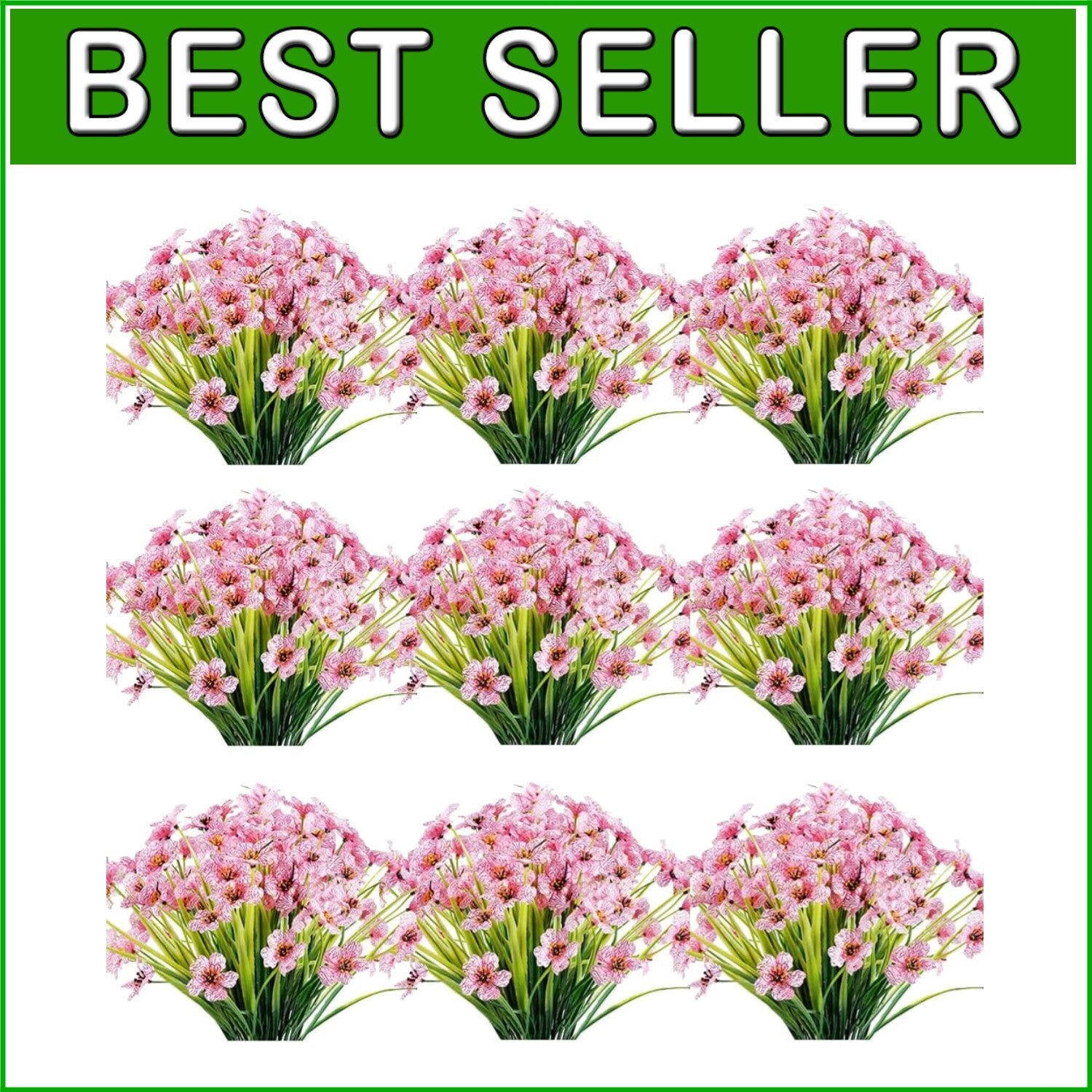 Vibrant Artificial Flowers - 30 Bundles UV Resistant for Landscape & Home Decor