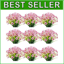 Load image into Gallery viewer, Vibrant Artificial Flowers - 30 Bundles UV Resistant for Landscape &amp; Home Decor