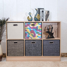Load image into Gallery viewer, Modern Black Foldable Storage Cubes 4-Pack - 13x13x13 Bins for Home Organization