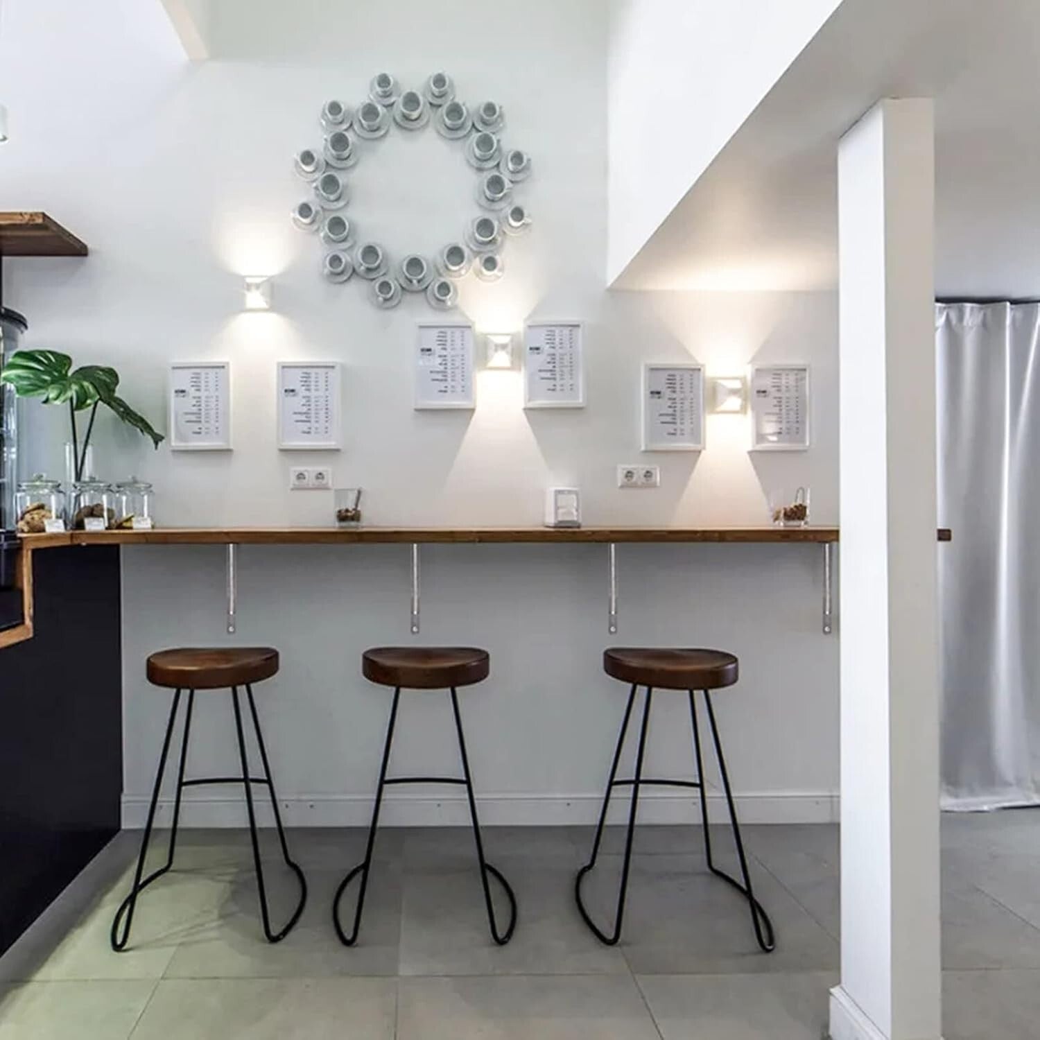 Stainless Steel 20" Shelf Brackets - 550lb Capacity, Ideal for DIY Projects