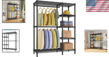 Load image into Gallery viewer, V7 Heavy-Duty 5-Tier Garment Rack - Portable Closet with Maximum 670lbs Load