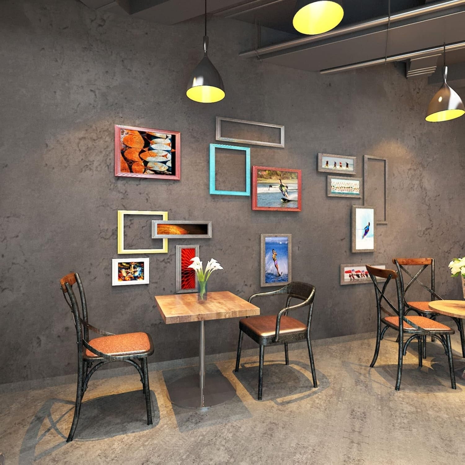 Textured Darker Grey Concrete Wallpaper 16"×1181" - Perfect for Bedroom & Gym