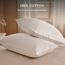 Load image into Gallery viewer, Luxury Hotel Collection King Size Goose Down Pillow Set - 2 Soft Support Pillows