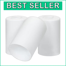 Load image into Gallery viewer, Versatile 7" Opal Cylinder Glass Shades, 3-Piece Set for Stylish Illumination
