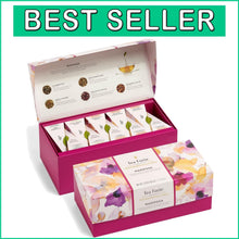Load image into Gallery viewer, Luxurious Mariposa Tea Presentation Box with 20 Individually Wrapped Infusers