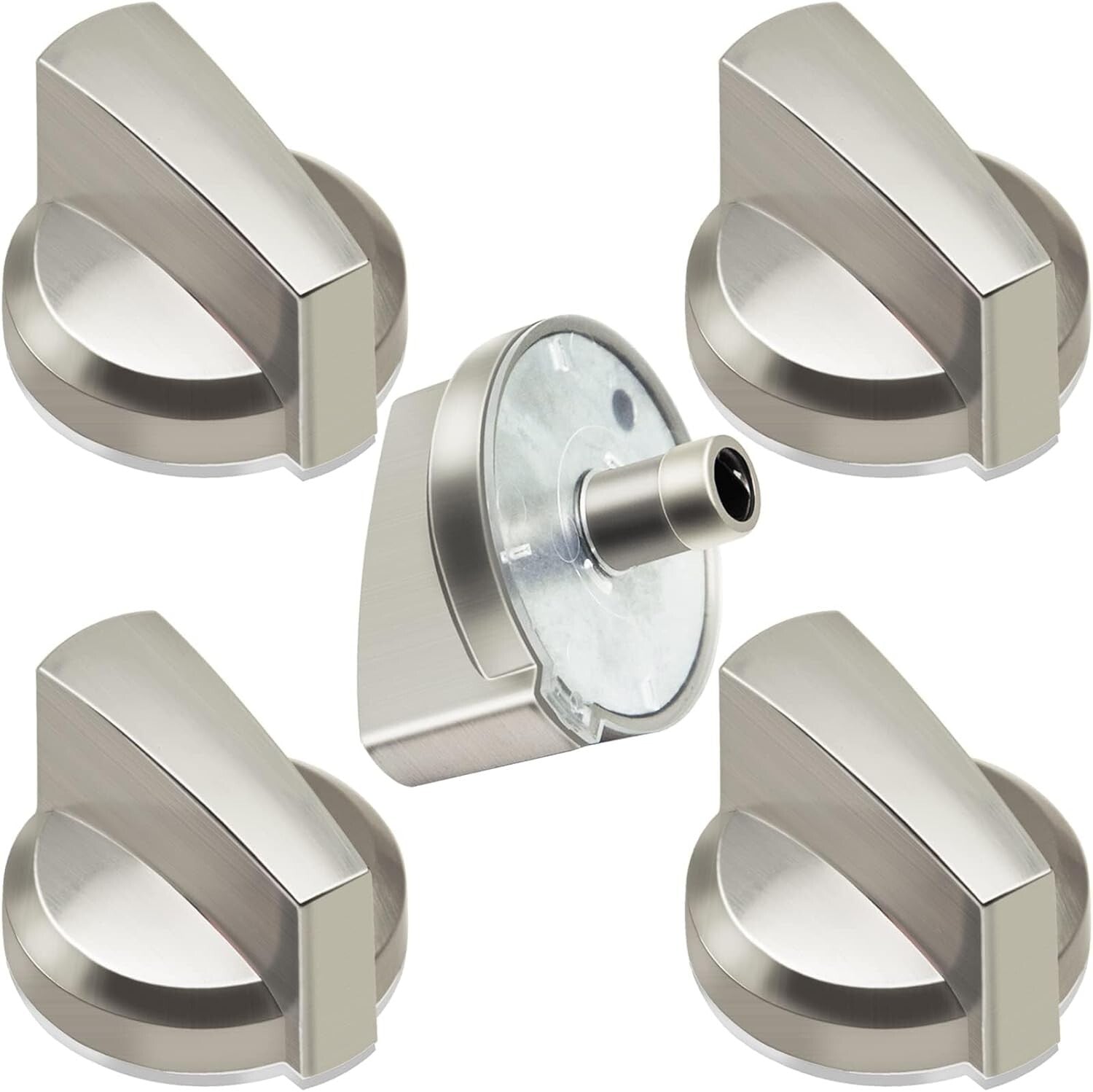 5-Pack GE Compatible Gas Cooktop Knobs - Easy Installation & Durable Design