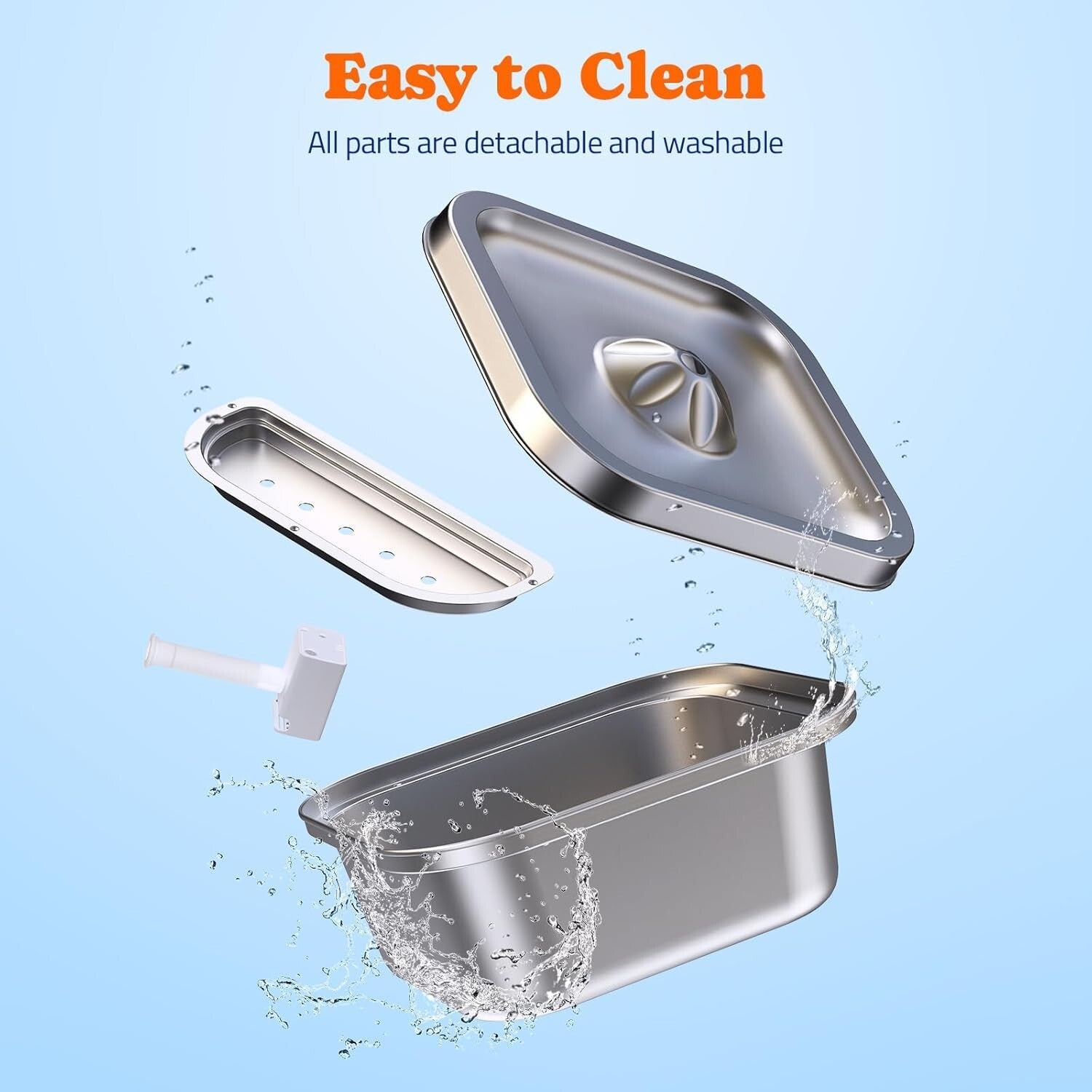 Dishwasher Safe Cat Water Fountain with Quadruple Filtration - 4L Capacity