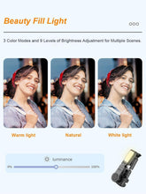 Load image into Gallery viewer, Innovative Smartphone Gimbal with 360° Rotation &amp; Adjustable Lights for Creators